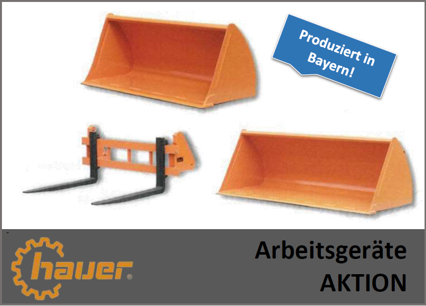 Hauer Erdschaufel, Leichtgutschaufel, Palettengabel